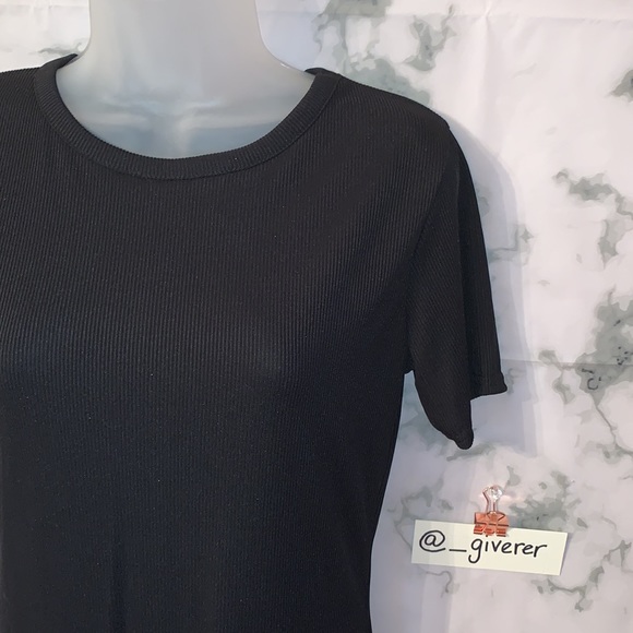 US 10 Fiona Basic Ribbed Crew Bodycon Dress - Picture 4 of 11